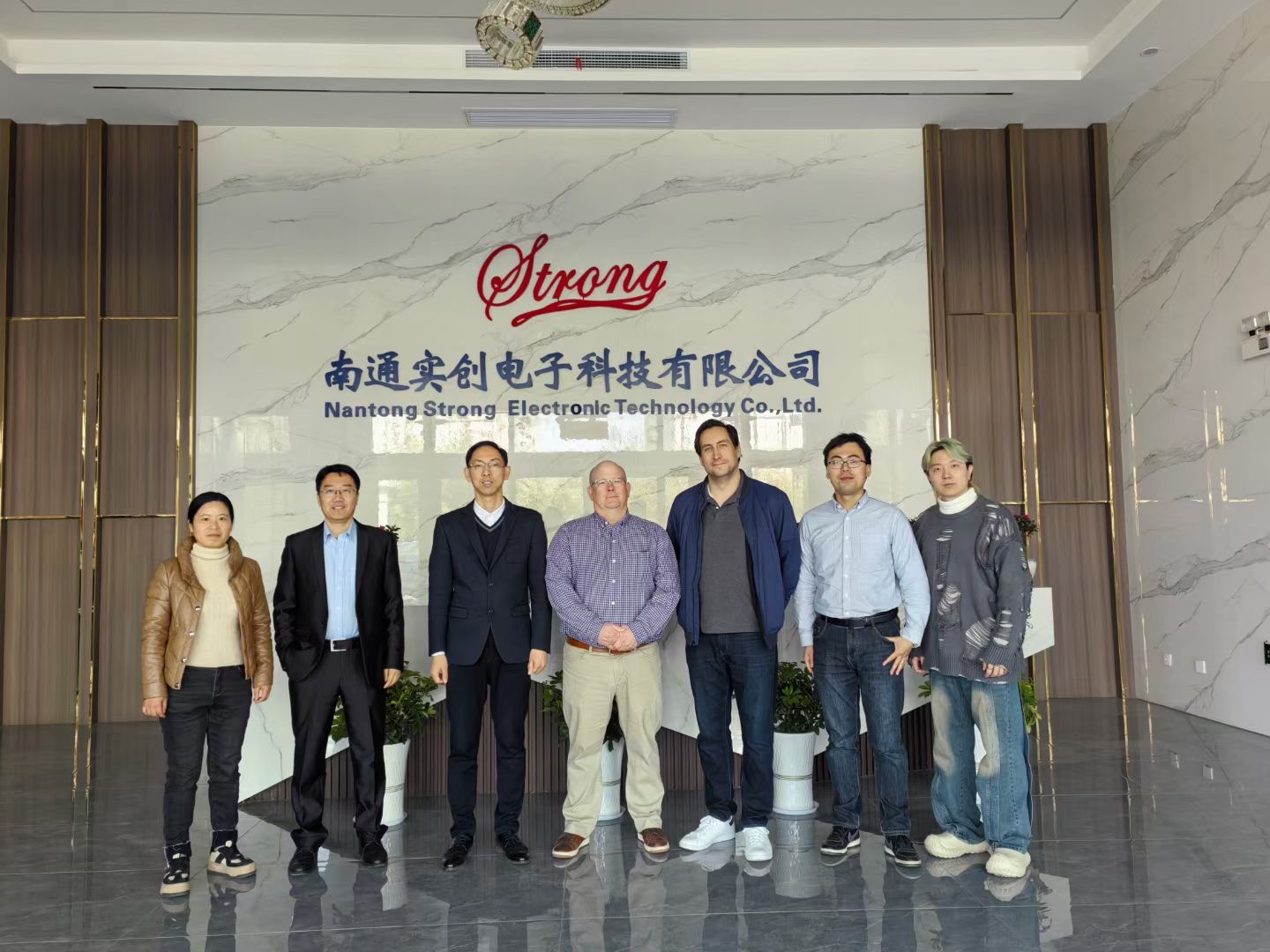 Canadian client visiting Nantong Strong Electronic Technology Co., Ltd